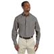 aerial view a dark grey harriton(r) 3.1 oz essential poplin, image 1 of 3
