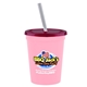 a awareness pink cup & translucent red lid & frost straw 16 oz stadium tumbler cup with lid straw - digital