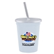 a slate blue cup & frost lid & frost straw 16 oz stadium tumbler cup with lid straw - digital