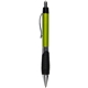 aerial view a chartreuse wolverine rubber ergo - gripper pen, image 1 of 2