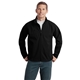 aerial view a black port authority tall textured soft shell jacket, image 1 of 4