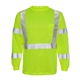 aerial view a lime kishigo - long sleeve class 3 t - shirt, image 1 of 3