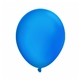a blue 17 standard latex balloon