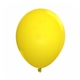 a yellow 17 standard latex balloon