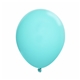 a turquoise 17 standard latex balloon