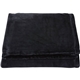 aerial view a black micro - mink touch blanket, image 1 of 2