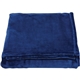 aerial view a navy blue micro - mink touch blanket, image 1 of 2