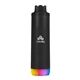 a black hidratespark(r) 21 oz pro with straw lid, laser, standard