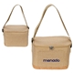 aerial view a natural carina rpet cork insulated cooler bag, image 1 of 5