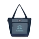 aerial view a blue igloo(r) maxcold(r) evergreen 16- can rpet cooler tote, image 1 of 5