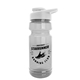 a white lid & clear bottle the trainer - 24 oz transparent water bottle with drink - thru lid