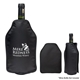 aerial view a black wine bottle cooler, image 1 of 2