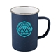 aerial view a matte navy 20 oz speckle - it(tm) enamel camping mug, image 1 of 4