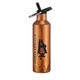 aerial view a wood 20 oz double wall stainless steel bottle with leakproof spout, straw and carry handle, image 1 of 4