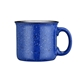 aerial view a blue big sur 15 oz ceramic speckled campfire mug, image 1 of 2