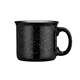 aerial view a black big sur 15 oz ceramic speckled campfire mug, image 1 of 2