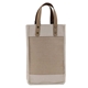 aerial view a natural sonoma cotton jute wine cooler bag, image 1 of 2