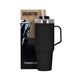 aerial view a black 40oz basecamp gigantor travel mug, image 1 of 7