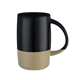 aerial view a black aberdeen 17 oz two - tone ceramic mug, image 1 of 2