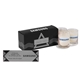 a black three pack scented wax candles