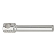 a silver anodized aluminum wine / champagne corkscrew opener