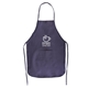 aerial view a navy 10 oz cotton apron, image 1 of 2