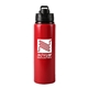 aerial view a red 25 oz aspen aluminum bottle, image 1 of 5