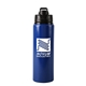 aerial view a blue 25 oz aspen aluminum bottle, image 1 of 4