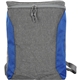 aerial view a blue speck boomerang cooler backpack, image 1 of 2