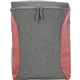 aerial view a red speck boomerang cooler backpack, image 1 of 2