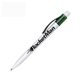 a green blackpen click - action plastic green ballpoint pen