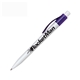 a purple blackpen click - action plastic pink ballpoint pen