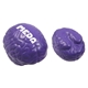 a purple colored brain squeeze stress ball
