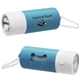 a blue light up waste bag dispenser