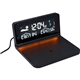 aerial view a black digital weather station and wireless charger, image 1 of 6