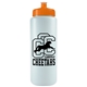 a translucent frost bottle & orange lid the sports quart - 32 oz sports bottle