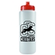 a translucent frost bottle & red lid the sports quart - 32 oz sports bottle