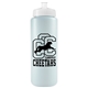 aerial view a translucent frost bottle & white lid the sports quart - 32 oz sports bottle, image 1 of 2