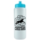 a translucent frost bottle & cyan lid the sports quart - 32 oz sports bottle