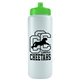 a translucent frost bottle & lime green lid the sports quart - 32 oz sports bottle