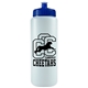 a translucent frost bottle & navy blue lid the sports quart - 32 oz sports bottle