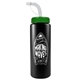 a black bottle & green lid 32 oz the sports quart water bottle with straw lid