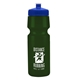 a eco dark green bottle & royal blue lid the cyclist - 24 oz bike bottle