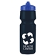a eco navy blue bottle & reflex blue lid the mighty shot - 24 oz bike bottle (valve lid)
