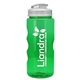 a translucent frost lid & transparent-green bottle mini mountain 22 oz tritan(tm) sports bottle with usa flip lid