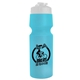 a white lid & translucent light blue bottle the venture bike bottles - 24 oz sport bottles with usa flip lid
