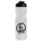 aerial view a black lid & translucent frost bottle the venture bike bottles - 24 oz sport bottles with usa flip lid, image 1 of 2
