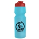 a red lid & translucent light blue bottle the venture bike bottles - 24 oz sport bottles with usa flip lid