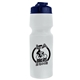 a navy blue lid & translucent frost bottle the venture bike bottles - 24 oz sport bottles with usa flip lid