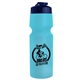 a navy blue lid & translucent light blue bottle the venture bike bottles - 24 oz sport bottles with usa flip lid